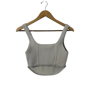 ARITZIA Babaton Sculpt Knit Corset Beige Matte Pearl Tank Top thumbnail 4