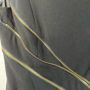 Marc New York Dress Size 8 zipper detailed sheath BLACK Preppy Career Office thumbnail 6