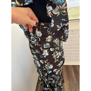 Anthropologie NWT Floral Sweetheart Ruched Drop waist Dress large‎ elegant goth thumbnail 8