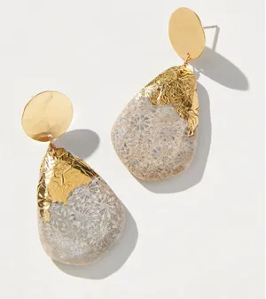 Anthropologie Floral Teardrop Earrings thumbnail 1