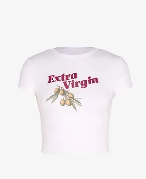 Savage X Fenty Extra Virgin Graphic Baby Tee M NWT thumbnail 2