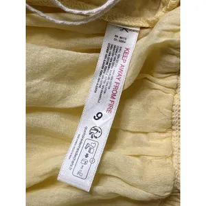 Free People Feelin Fancy Romper Mellow Yellow Ruffle Lace Small Cotton thumbnail 7