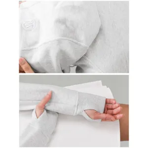 Lululemon Scuba Full-Zip Cropped Hoodie Gray Athletic Workout thumbnail 8