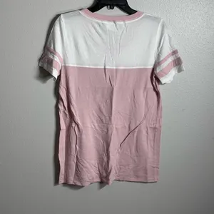 PINK Victoria’s Secret Women White/Pink Top Shirt Size Small.‎ thumbnail 4