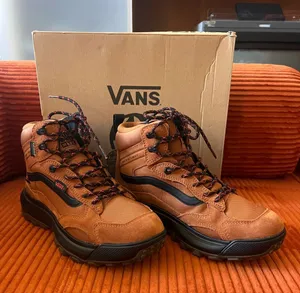 Vans Brown and Black High-Top Hiking Boots thumbnail 1