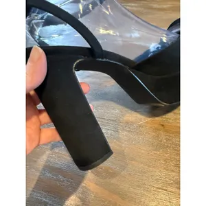NY&C Raya Black Flower Platform‎ Heels 10 NIB Chunky Dressy Pumps thumbnail 8