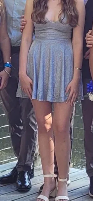Light Blue Windsor Glitter Dress thumbnail 1