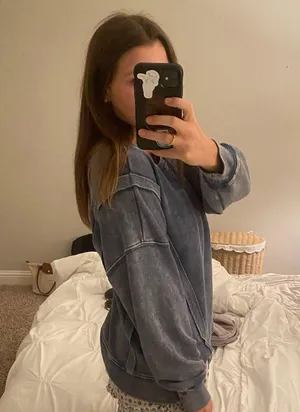 New in hoodie Blue Size M thumbnail 2