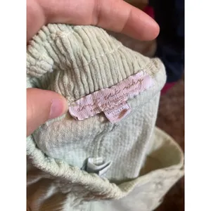Don't Ask Why Brandy Melville Light Green Corduroy Button Front Mini Skirt OS thumbnail 5