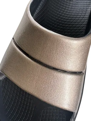 NWOT OOFOS OOaah Luxe Slide Sandals Latte Size 10 thumbnail 5