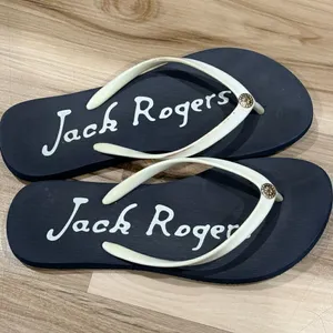 Jack Rogers Blue and White Flip Flops Women’s 7.5 thumbnail 3