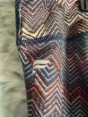 Fabletics High-Waist Zigzag Print Leggings in Blue and Purple Tones thumbnail 5