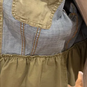 Anthropologie Pilcro and the‎ letterpress Denim and Olive Jean Jacket small thumbnail 7