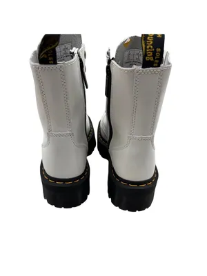 Dr. Martens Women Size 9 Jadon Lace-Up White Chunky Sole Platform Boots Combat thumbnail 8
