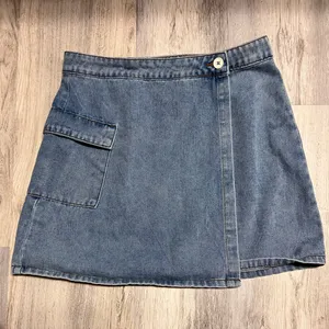 Araminta James Denim Jeans‎ Merci Mini Wrap Y2K Skirt Blue Normcore thumbnail 1