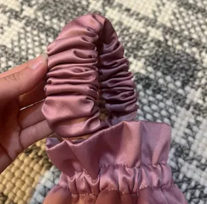 GANNI Pink Scrunchie Occasion Knot Top Handle Tote Bag Shoulder Drawstring Purse thumbnail 10