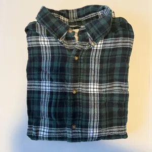 Chaps Green Plaid Flannel Shirt  thumbnail 5
