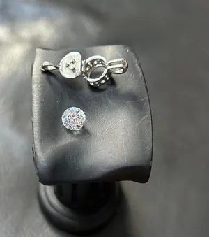 925 Silver Pendant with Clear Gemston thumbnail 1
