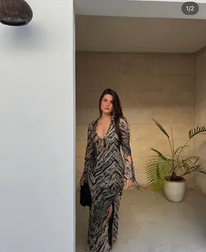Zara animal Print Dress maxi bohemian hippie summer thumbnail 6