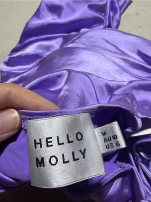 Hello Molly NWT Lavender slip into the night Tie-Shoulder Midi Dress 6 thumbnail 9