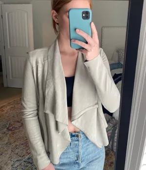 BlankNYC Grey Suede Jacket thumbnail 1
