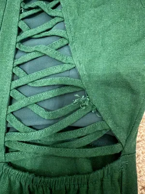 Selfie Leslie MEILANI A-LINE EMPIRE DRESS EMERALD FOREST GREEN thumbnail 9