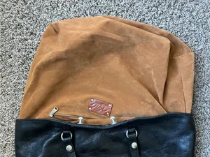 Patricia Nash Benvenuto Large Black Leather Stud-Accent Tote Bag thumbnail 14