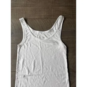 Merona Women's White Tank Top Size Medium‎ thumbnail 2