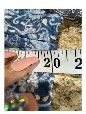 Skye's the Limit Blue Medallion & Floral Maxi Chemise thumbnail 6