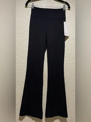 Lululemon NWT Groove Nulu High Rise Flared Pants Regular Leggings Black Size 6 thumbnail 5