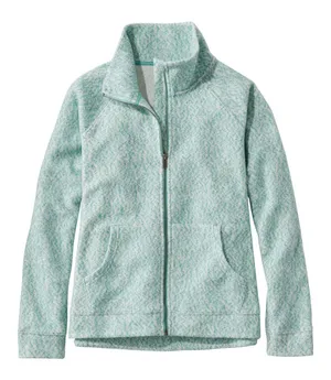 LL Bean Women’s Small Mottled Full Zip Fleece Cardigan Heathered Gorpcore Fitted thumbnail 13