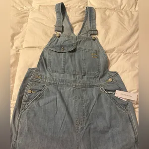 Outerknown Light Blue Denim Overalls for Women - NWT - Size M cotton thumbnail 7