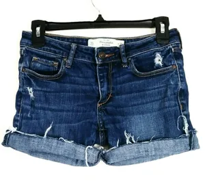 Abercrombie & Fitch Mid Rise Cutoff Shorts thumbnail 1