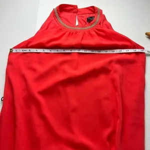 NWT‎ Kivenst Red Rhinestone Halter Maxi Dress Formal Evening M thumbnail 7