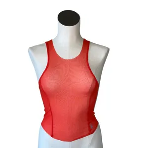 NWOT Free People Movement Mesh Sesh Tank Top Crop Heated Red thumbnail 5