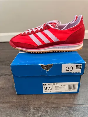 Adidas Women’s 8.5 SL 72 OG JH7392 Solar Red/Ice Lavender/Better Scarlet Sneaker thumbnail 2
