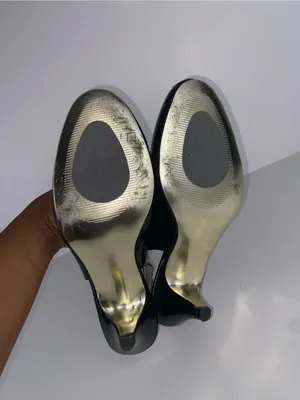 Steve Madden Black Patent Slingback Heels Size 8 thumbnail 4