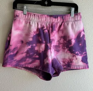Tie-Dye Pink & Purple Lounge Shorts thumbnail 1