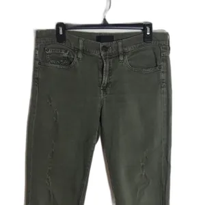 Vince ladies army green distressed 5 pocket skinny jeans‎ size 28 thumbnail 2