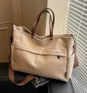 Canvas tote bag Tan thumbnail 1