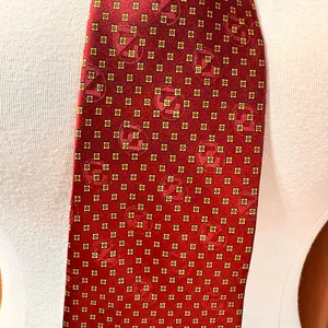 Fabris Venezia Silk Men's Tie Vintage Burgundy Classic Handmade Necktie thumbnail 7