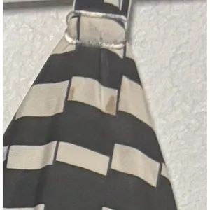 Studio‎ West Apparel Black Cream Geometric Rhinestone Empire Waist Maxi Dress M thumbnail 5