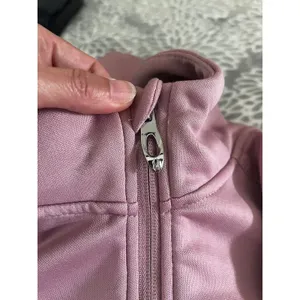 Spyder Pink Full Zip Fleece Hoodie Jacket sz Medium Ski Gorpcore Softshell Layer thumbnail 3
