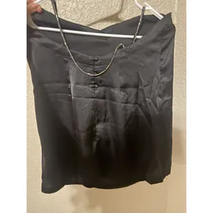 Free People Intimately Darling Slip Dress Black Satin‎ Crystal Straps XS thumbnail 3