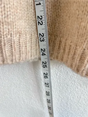 Madewell Women's Somervell Fair Isle Turtleneck Sweater Chunky‎ Knit Cropped thumbnail 6