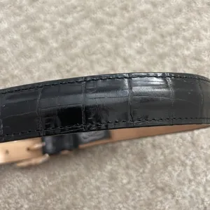 Vintage Brighton Black Leather Belt With Golf Bag and Charms Buckle Small thumbnail 6