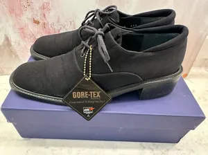 Stuart Weitzman Gore-Tex Black Oxford Lace Up Shoes Made in Spain Womens‎ 8 AAA thumbnail 1