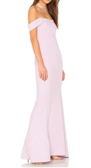 Likely Off Shoulder Gown Lavender Bridesmaids Wedding Gala Prom New With Tags thumbnail 2