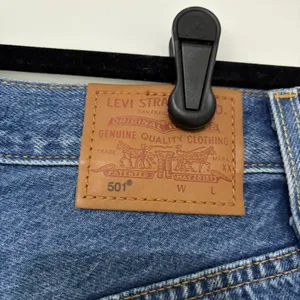 Levi's 501 Distressed Cut Off Medium Wash Denim Button Fly Short 25 Festival thumbnail 5