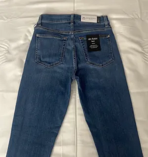 7 For All Mankind Silm illusion Luxe High Waist Ankle Skinny Jeans Sz 25 thumbnail 7